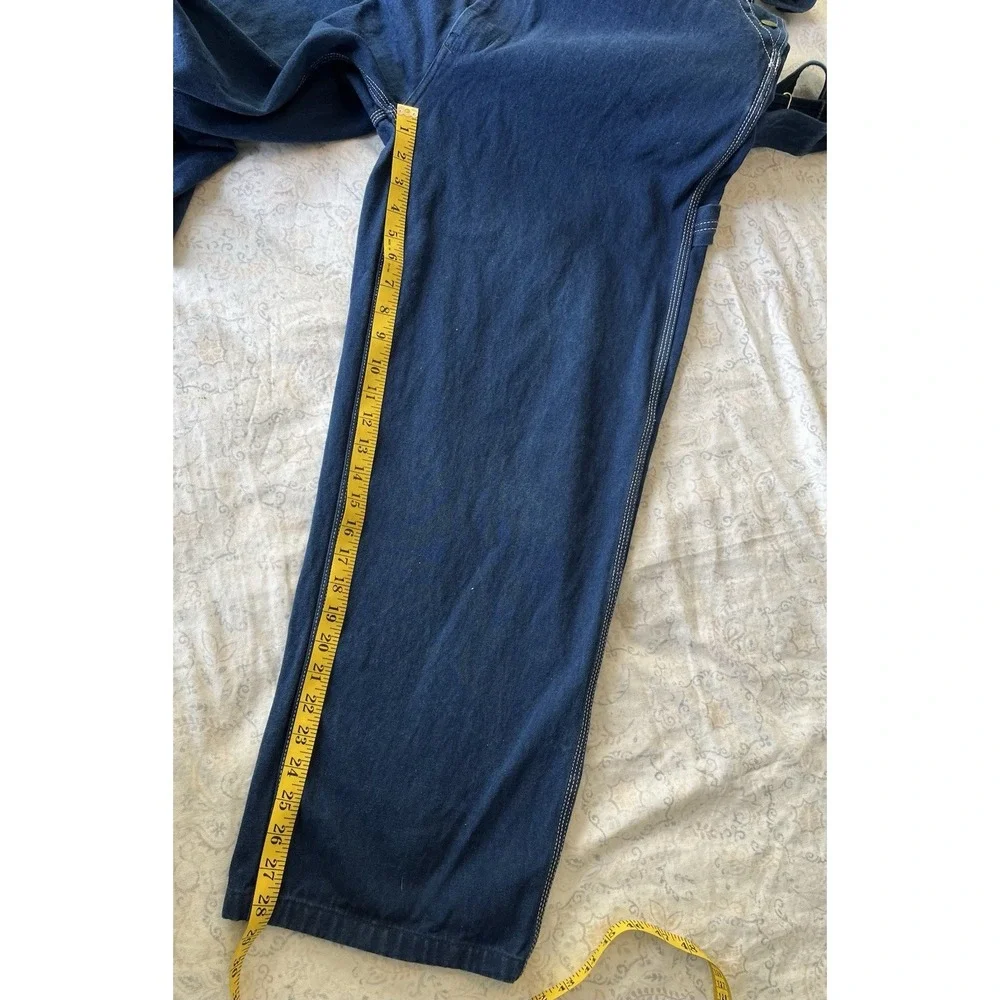 Men's Liberty Blue Denim‎ Bib Overalls Size 40x30 Vintage 90s Workwear Carpenter